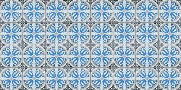 Seamless Old Blue Gray Grey White Vintage Shabby Patchwork Mosaico —  Fotos de Stock