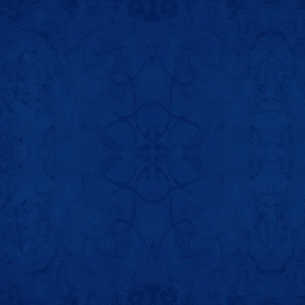 Vieux Fantôme Sombre Bleu Coloré Vintage Usé Shabby Carreaux Carrés — Photo