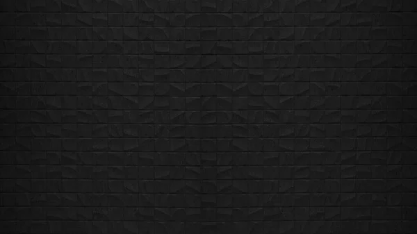 Rectángulo Corrugado Geométrico Negro Antracita Piedra Hormigón Textura Fondo — Foto de Stock