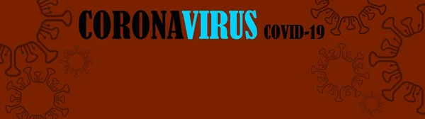 Coronavirus Covid Vírus Elszigetelt Sötét Piros Elvont Textúra Háttér Banner — Stock Fotó