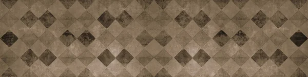 Starý Hnědý Béžový Opotřebovaný Vinobraní Ošuntělé Patchwork Mozaika Dlaždice Tapety — Stock fotografie