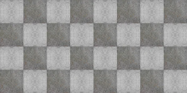 Grunge Αδιάλειπτη Γκρι Λευκό Ανθρακί Vintage Φοριέται Ρετρό Γεωμετρικό Τετράγωνο — Φωτογραφία Αρχείου