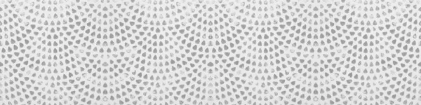 White Retro Tile Gray Stamp Art Design Geometric Circle Motif — Stock Photo, Image