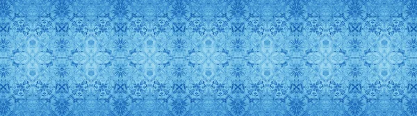 Απρόσκοπτη Αφηρημένη Ψηφιδωτή Μπλε Πολύχρωμη Τσιμεντένια Τσιμεντένια Υφή Τοίχου Γεωμετρικά — Φωτογραφία Αρχείου