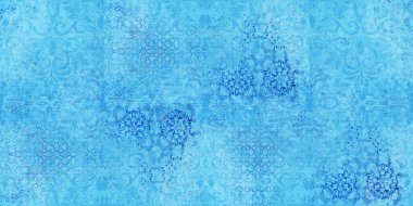 Eski mavi eski püskü yama motifleri taş kiremitler beton beton duvar dokusu arka plan pankartı