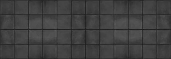 Grunge Escuro Sem Costura Cinza Antracite Cinza Quadrado Mosaico Cimento — Fotografia de Stock