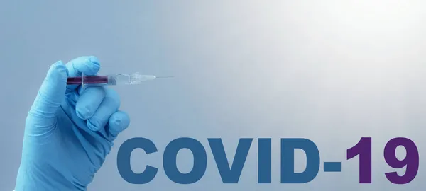 Coronavirus Korona Vaccination Stop Covid Lékař Injekční Stříkačkou Ruce Aplikuje — Stock fotografie