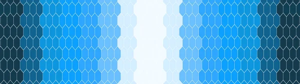 Dalle Mosaïque Sans Couture Abstraite Couleur Bleue Blanche Dégradée Hexagone — Photo