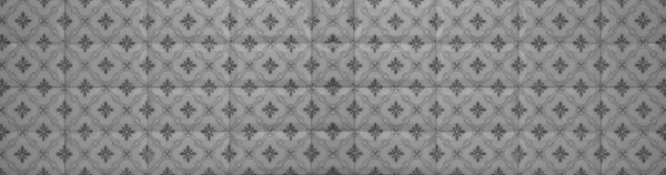 Cinza Branco Vintage Retro Geométrico Quadrado Mosaico Motivo Cimento Telhas — Fotografia de Stock
