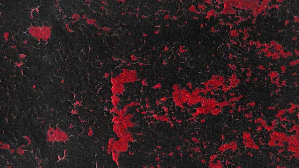 Black Red Rustic Grunge Abstract Exfoliated Painted Spotted Texture Background — Stock Photo, Image