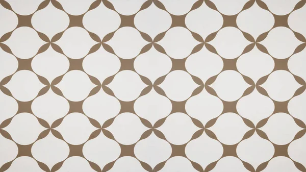 Brown White Traditional Motif Tiles Wallpaper Texture Background Vintage Retro — Stock Photo, Image