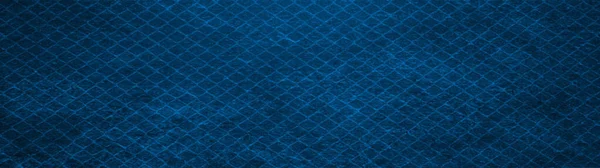 Blå Mörk Vintage Retro Geometriska Motiv Cement Betong Kakel Textur — Stockfoto