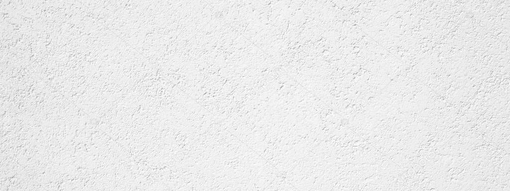 White painted rough plaster facade texture background banner panorama