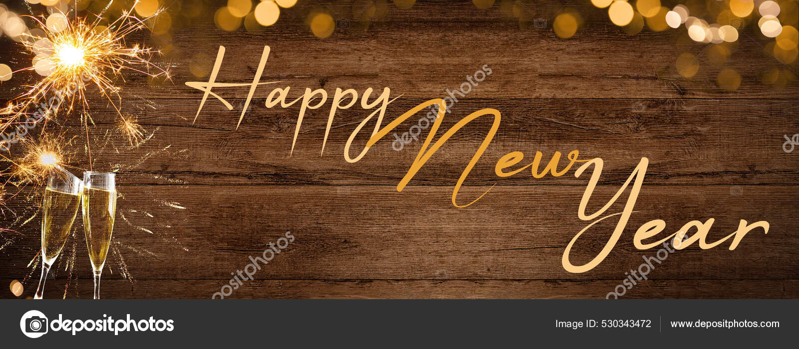 Happy New Year 2022 Fappy Silvester Background Panorama Banner Long —  图库照片©CorriSeizinger＃530343472