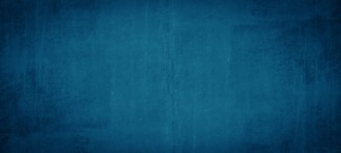 Soyut mavi renkli taş desenli arka plan panorama pankartı, koyu renkli vignette, tasarım şablonu