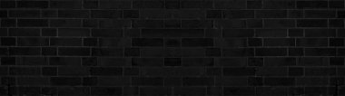 Koyu siyah antrakit rustik tuğla duvar dokusu panorama panoramik patırtı