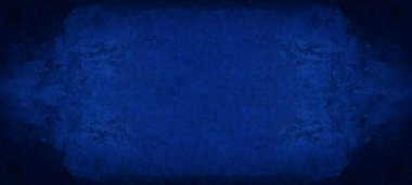 Üzerinde çizikler olan mavi soyut grunge arkaplan, korkutucu koyu duvarlar, arka grup için beton desen dokusu.