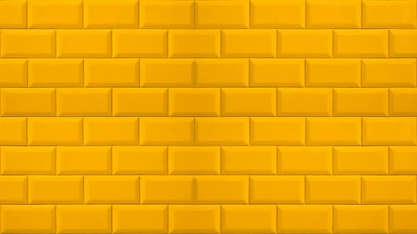 Streszczenie Żółty Kolorowe Kolorowe Płytki Ceglane Płytki Glazurowane Ceramiczne Ściany — Zdjęcie stockowe