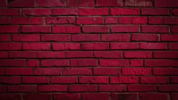 Pink Magenta Damaged Rustic Brick Wall Brickwork Stonework Masonry Texture — Stock Photo, Image