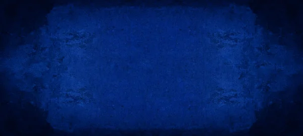Blå Mörk Abstrakt Grunge Bakgrund Med Repor Skrämmande Mörka Väggar — Stockfoto