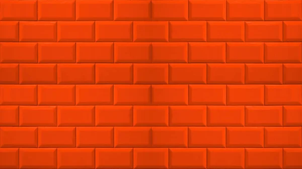 Abstract Orange Colored Colorful Brick Tiles Tilework Glazed Ceramic Wall — Stock Photo, Image