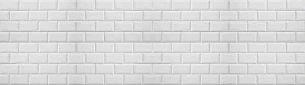Carreaux Briques Claires Blanches Carrelage Émaillé Mur Céramique Texture Plancher — Photo