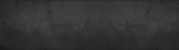 Černý Antracit Abstraktní Kámen Beton Textura Pozadí Vzor Panorama Banner — Stock fotografie