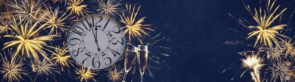 Felice Anno Nuovo 2022 Silvester Festivo Capodanno Festa Sfondo Banner — Foto Stock