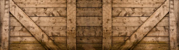 Oude Bruine Rustieke Donkere Houten Textuur Houten Achtergrond Panorama Lange — Stockfoto