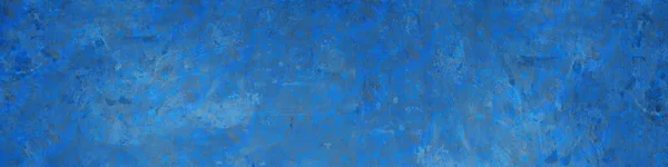 Abstract Blauw Versleten Betonnen Cementwand Met Vintage Retro Geometrische Motief — Stockfoto