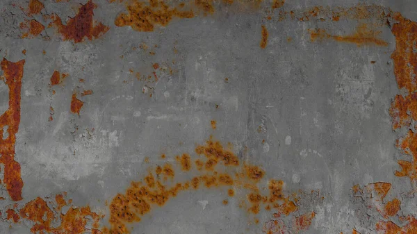 Grunge Gris Oxidado Pelado Piedra Cemento Cemento Pared Piso Óxido — Foto de Stock