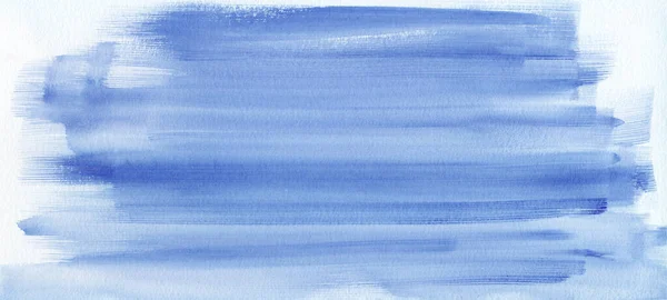 Abstract Blue Watercolor Brushstroke Illustration Art Paper Template Creative Aquarelle — Stock Photo, Image