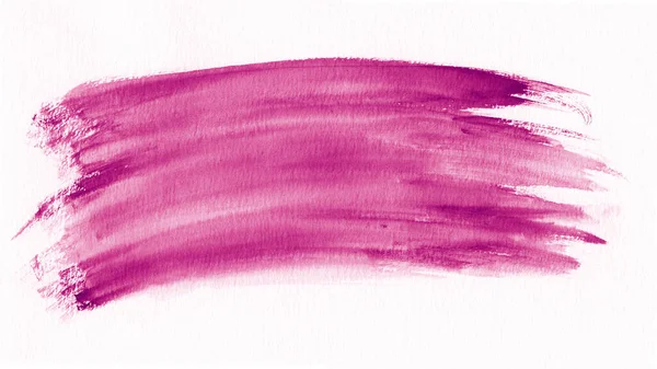 Абстрактно Розовая Акварельная Кисть Художественная Бумага Creative Aquarelle Painted Изолированная — стоковое фото