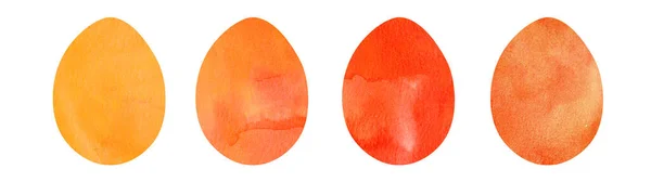 Frohe Ostern Hintergrund Web Banner Breite Panorama Grußkarte Vorlage Orange — Stockfoto