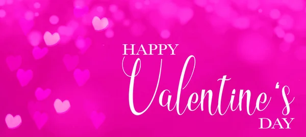 Happy Valentine Day Backgroud Wenskaart Harten Abstracte Achtergrond Roze Kleuren — Stockfoto