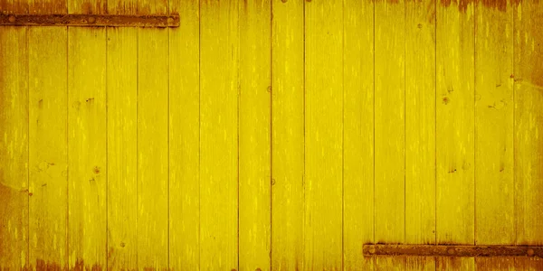 Velho Amarelo Pintado Esfoliado Rústico Luz Brilhante Textura Parede Madeira — Fotografia de Stock