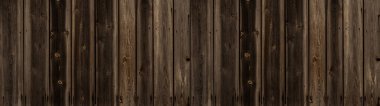 Eski kahverengi kırsal koyu ahşap doku - ahşap ahşap arka plan panoraması uzun panorama