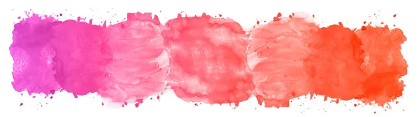 Rose Rouge Coloré Abstrait Aquarelle Pinceaux Texture Illustration Art Papier — Photo