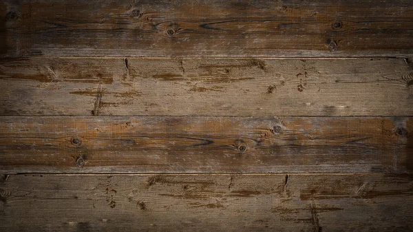 Eski Kahverengi Taşralı Koyu Grunge Ahşap Ahşap Duvar Zemin Masa — Stok fotoğraf