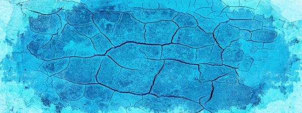 Abstracto Azul Colorido Roto Roto Roto Roto Cemento Yeso Piedra — Foto de Stock