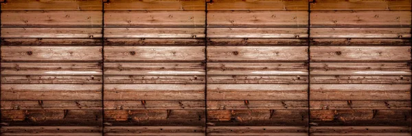 古い茶色の素朴なダークウッドのテクスチャ 木製の背景パノラマロングバナー — ストック写真