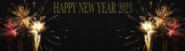 New Year Eve 2023 New Year Background Banner Panorama Long — Stock Photo, Image