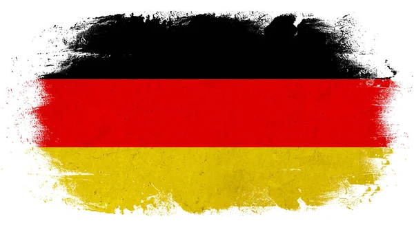 Шаблон Шаблона Фона Германии Абстрактный Брызг Кистью Цветах Германского Флага — стоковое фото
