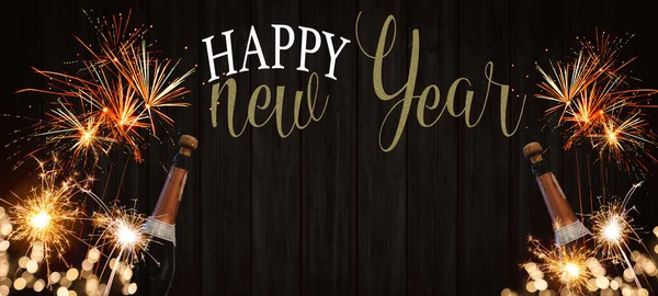 Happy New Year 2023 Firande Silvester Nyårsafton Fest Bakgrund Banner — Stockfoto