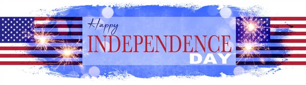 Happy 4Th July Independence Day Usa Background Banner Panorama Template — Φωτογραφία Αρχείου