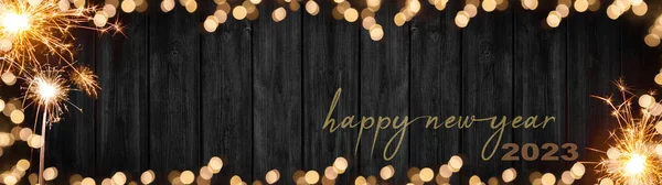 Happy New Year 2023 New Year Eve Silvester Background Banner — Stock Photo, Image