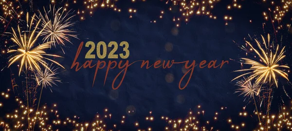 Silvester 2023 Feliz Ano Novo Ano Novo Festa Fundo Banner — Fotografia de Stock