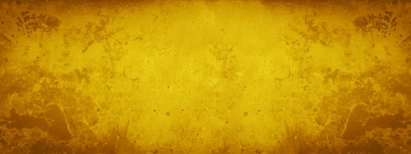 Soyut Sarı Suluboya Boyanmış Kağıt Doku Arkaplan Pankartı — Stok fotoğraf