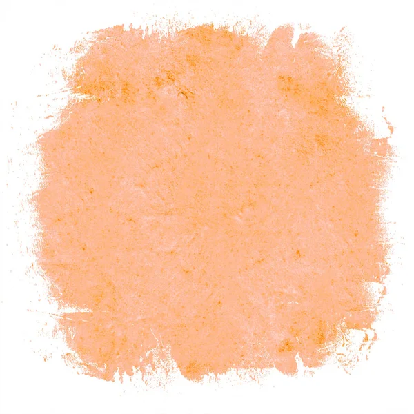 Brown Orange Pastel Abstract Watercolor Splash Brushes Texture Illustration Art — Photo