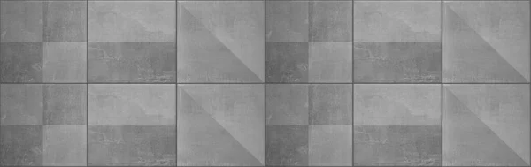 Gray grey stone concrete cement ceramic mosaic tile mirror, tiles wall or floor texture background banner panorama, with square, rectangle, triangle print